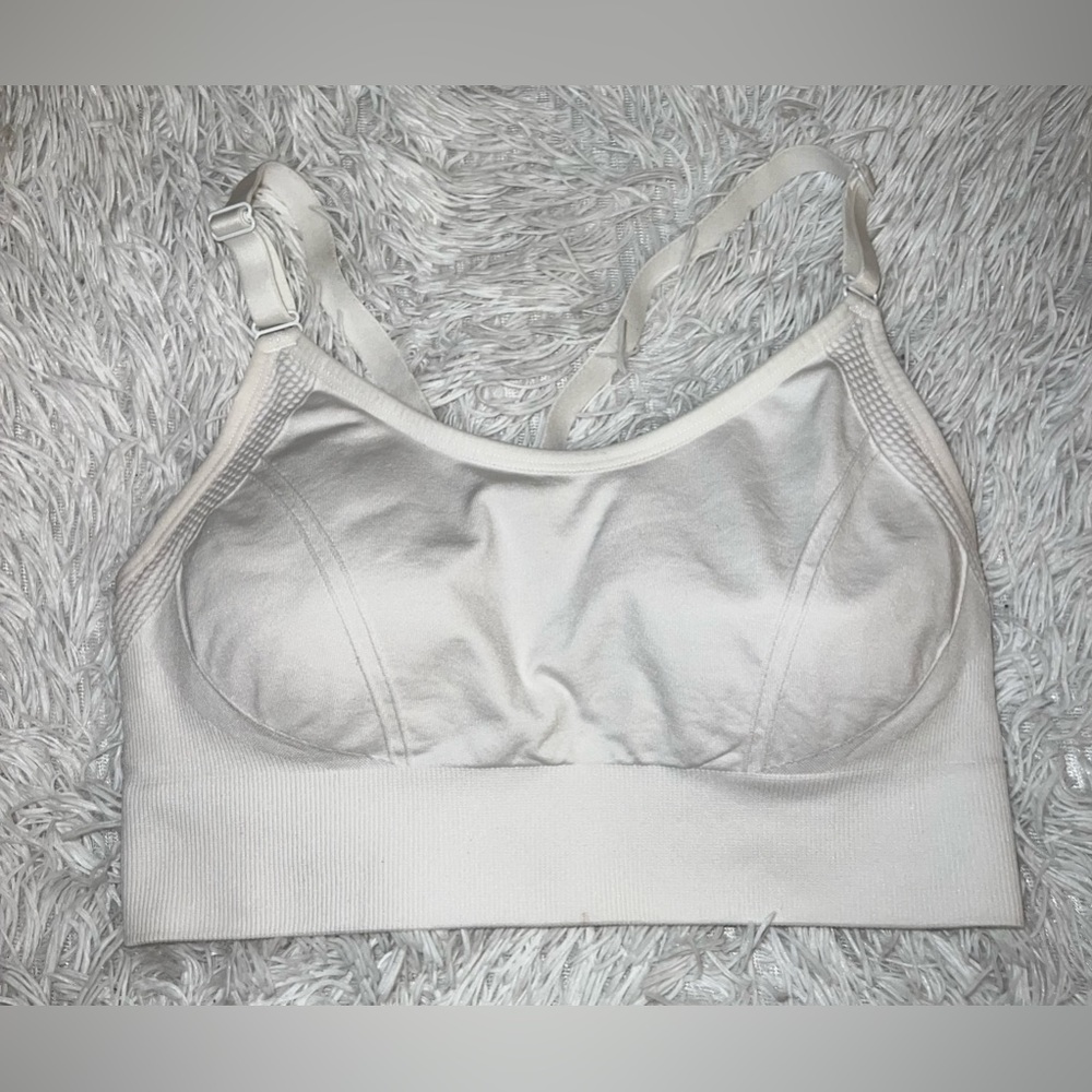 White Sports Bra